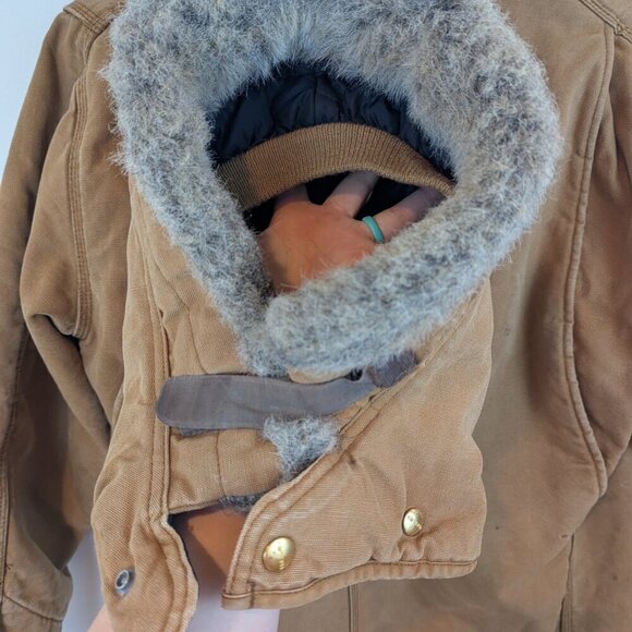 Vtg 70's Carhartt Chore Coat with Detachable Hood, Sz 44 - Picture 16 of 16